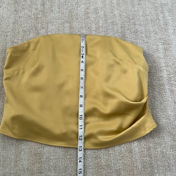 3 for $6 Wayf Corset Smocked Back Blouse Top L - Picture 5 of 7